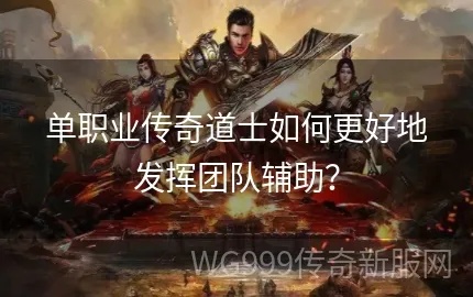 迷失传奇直播充值攻略：如何训练道士成为更受团队欢迎的职业